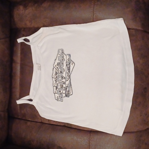 4/$60 White Las Vegas Tank Top - Size Large - Picture 5 of 8